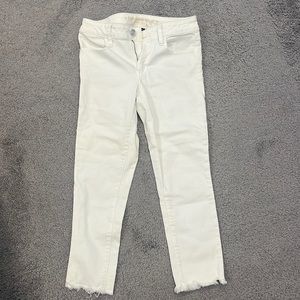 White jeans, American Eagle, Super Stretch X Size 4 short